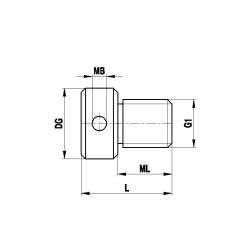 M5 калибр для измерения резьбы из нержавеющей стали, L 25 мм, G1 M10, для систем ZEISS A-5555-0213